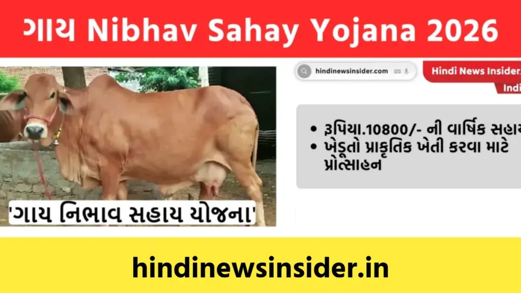 Gay Nibhav Sahay Yojana 2026 hindinewsinsider com hindinewsinsider .in hindinewsinsider hindinewsinsider.in