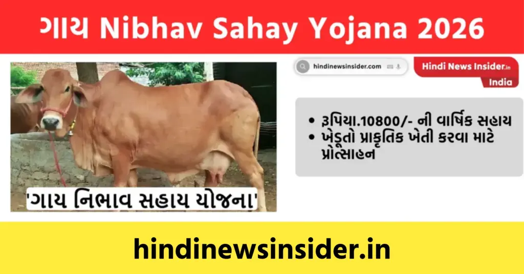 Gay Nibhav Sahay Yojana 2026 hindinewsinsider com hindinewsinsider .in hindinewsinsider hindinewsinsider.in