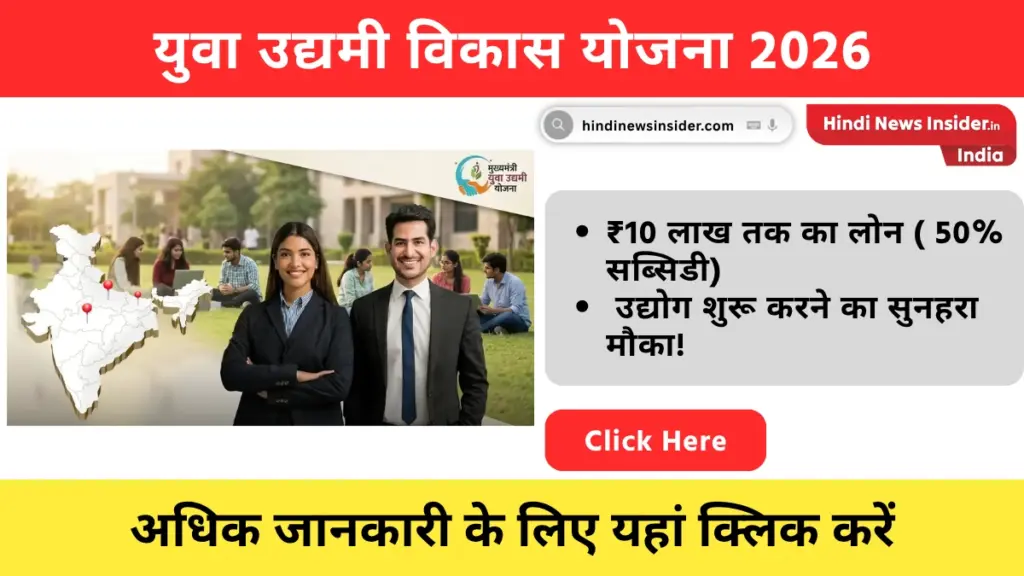 Yuva Udyami Vikas 2026 hindinewsinsider com hindinewsinsider .in hindinewsinsider hindinewsinsider.in