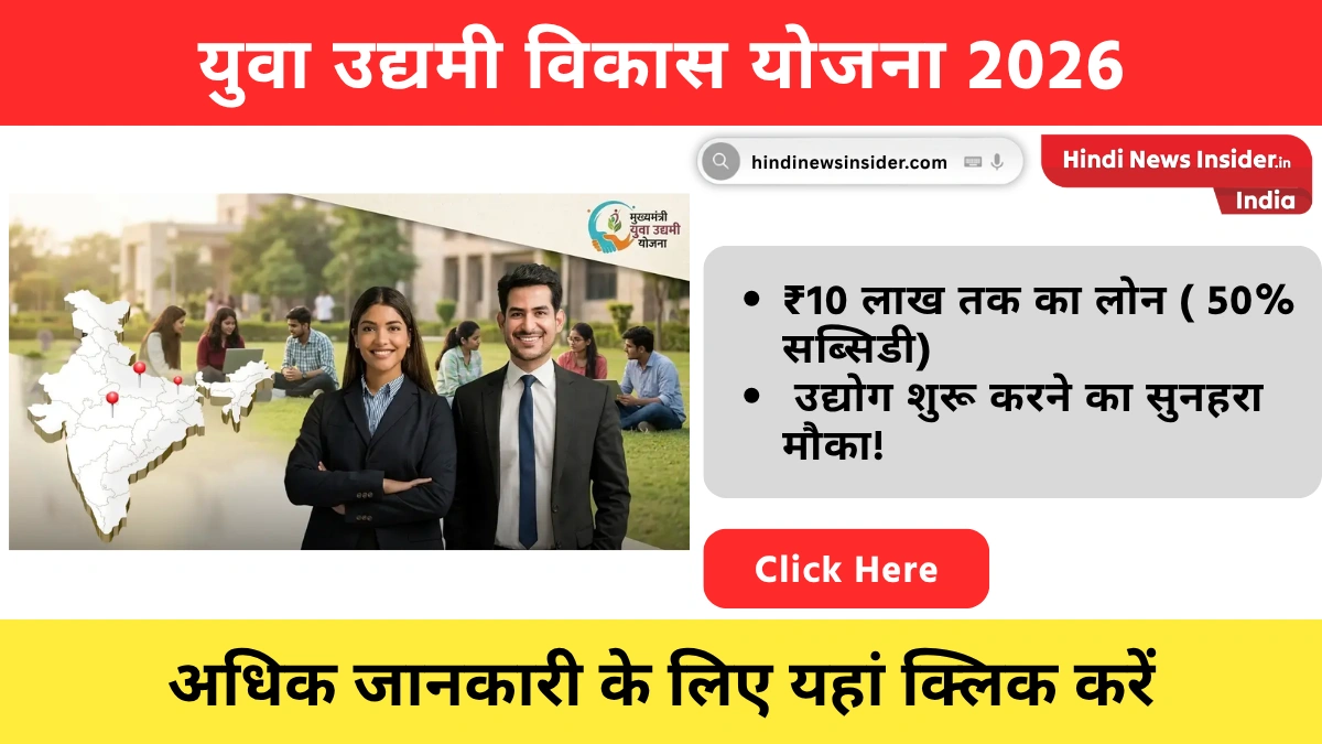 Yuva Udyami Vikas 2026 hindinewsinsider com hindinewsinsider .in hindinewsinsider hindinewsinsider.in