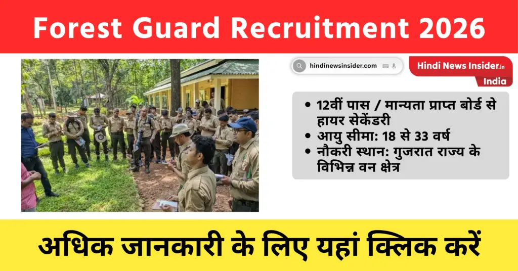 Forest Guard Recruitment 2026