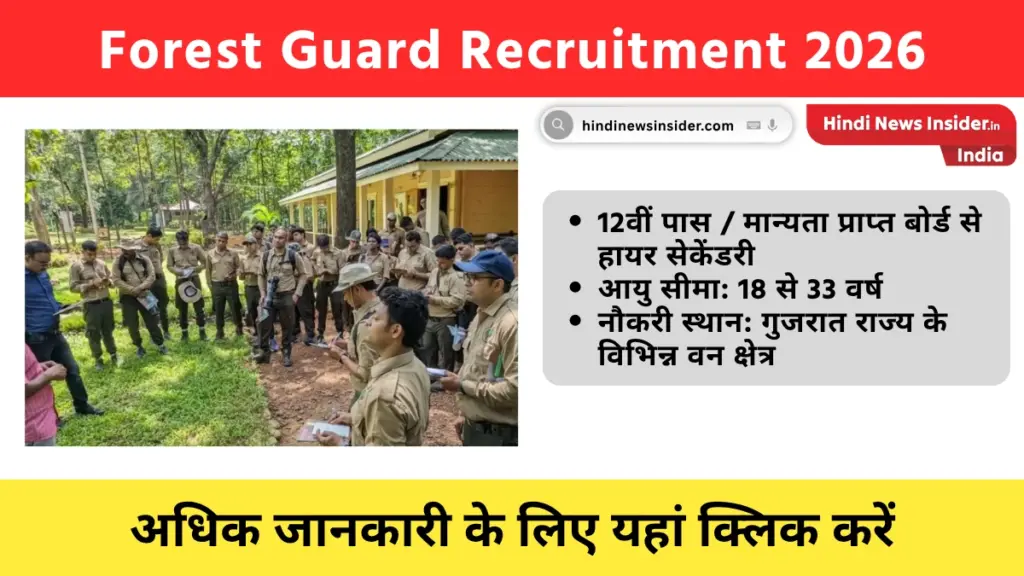 Forest Guard Recruitment 2026